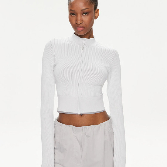 Calvin Klein Γυναικεία ζακέτα Cropped Zip Up Jacket
